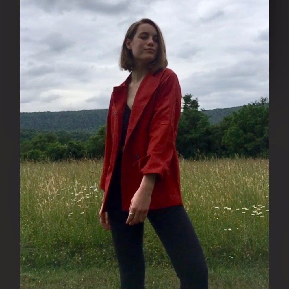 Burnt orange chef's coat